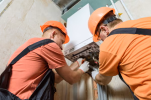 workers-are-connecting-pipes-gas-boiler-power-repair-team